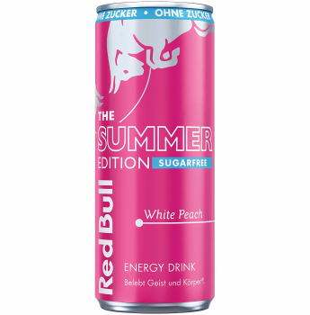 Red Bull - Summer Edition White Peach Sugarfree 250ml